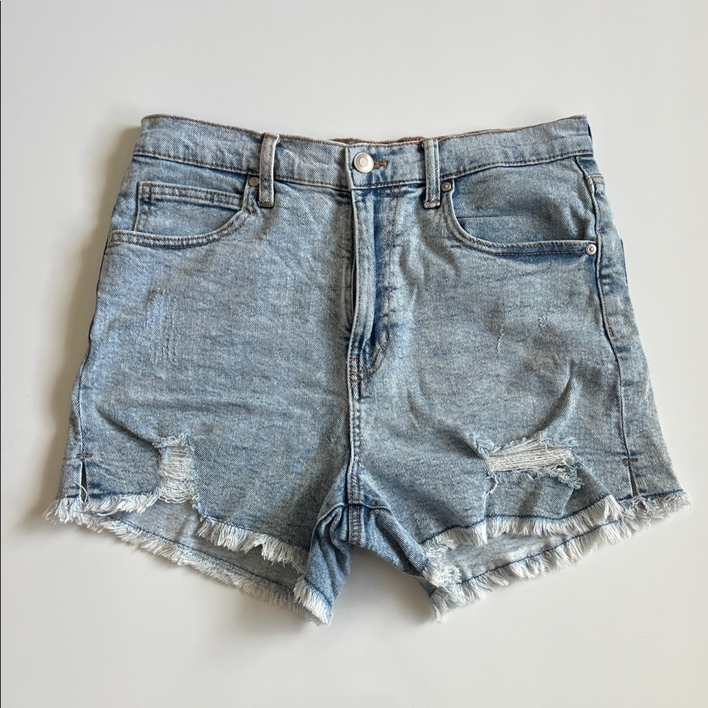 Celebrity Pink Light Blue Jean Shorts